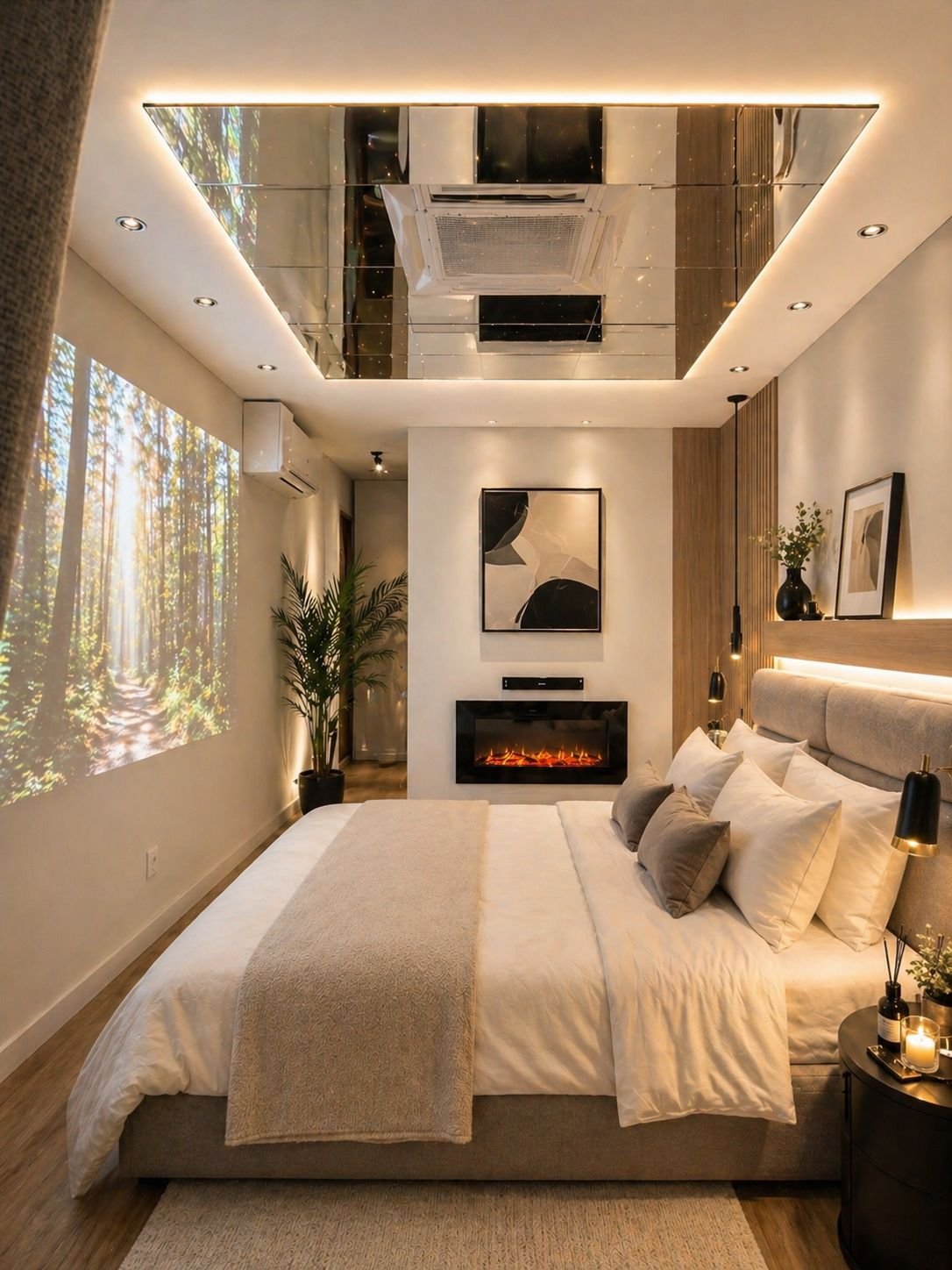 Chambre cocooning LMC, ambiance romantique